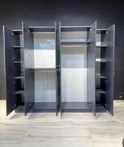 Juego de muebles de dormitorio de madera y tablero de MDF de lujo moderno personalizado con características de almacenamiento duraderas de Metal para el hogar, Hotel, Villa, apartamento - Product Image 4