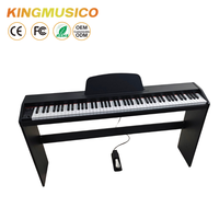Piano Digital de 88 Teclas con Chip de Taiwán, 800 Tonos, 600 Ritmos, Audio USB, Grabación, Metrónomo, Teclado Contrapesado