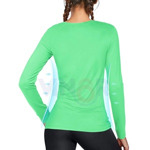 ชุด UPF50แรชการ์ดของผู้หญิงทันสมัยใหม่น้ำหนักเบาระบายอากาศได้ดีปรับแต่งได้คุณภาพระดับพรีเมียมแห้งเร็ว - Product Image 2