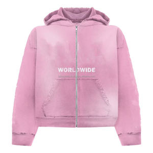 Sudadera con capucha con cremallera para mujer, informal, ligera, con cremallera frontal, bolsillos y cremallera frontal, venta al por mayor, 2025 - Product Image 5