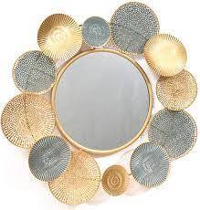 Trend Selling Iron <b>Mirror</b> Art <b>Irregular</b> Circular Living Room Metal Frame Wall <b>Mirror</b> Decor Christmas Vintage Luxury Space Casual - Product Image 3