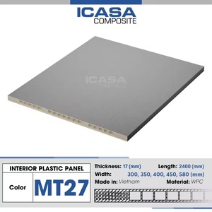 Paneles compuestos de madera WPC con garantía de 10 años para muebles de oficina en casa, paneles de plástico para decoración de interiores multicolor - Product Image 3