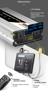 Inversor de Onda Sinusoidal Pura con Cargador de Baterí<span class=keywords><strong>a</strong></span> WHPU-3000-24 2000W 24V DC <span class=keywords><strong>a</strong></span> 110/220 V AC para Hogar/RV/Camión/Inversor de Energí<span class=keywords><strong>a</strong></span> - Product Image 5