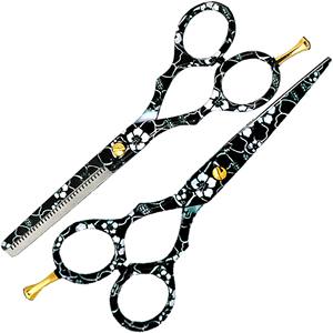 ชุดกรรไกรตัดผมสแตนเลส2ชิ้นมีดตัดผมปรับแต่งทรงผมด้วยตัวเองสำหรับร้านเสริมสวย - Product Image 5