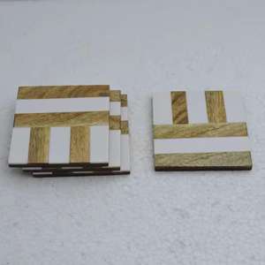 Posavasos de madera clásico y sostenible de alta calidad al por mayor para restaurantes y hoteles - Product Image 4