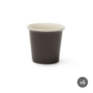 ชุดกาแฟเอสเพรสโซ่ 6 ใบ ทำจากเซรามิกเนื้อ Bone China คุณภาพดี ทนทาน ขนาด 9 ซล. (3 ออนซ์) ดีไซน์คลาสสิกเรียบง่าย สีเทาโดฟ ทันสมัย จาก Excelsa - Product Image 1