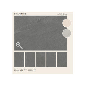 Países europeos 600x600 600x900 Baldosas de porcelana de marfil negro brasileño de alta resistencia Baldosas antideslizantes para exteriores 20mm - Product Image 4