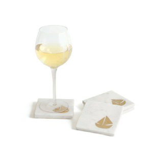 Sous-verres ronds en marbre vert et blanc avec incrustation métallique dorée en forme de croissant. Disponible à prix de gros. Commandez maintenant. - Product Image 6