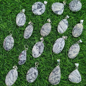 Top Qualité Pinolith Gemstone Pendentif Naturel Meilleur Designer Pinolith Gemstone Pendentif Métal Gemstone Pendentif Cabochon - Product Image 1