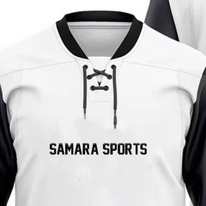 Camiseta de hockey sobre hielo de 100% poliéster de secado rápido con impresión por sublimación personalizada OEM deportes Unisex personalizable - Product Image 2
