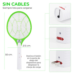 Racchetta Elettrica Ricaricabile Anti-Zanzare con Lampada LED - Product Image 2