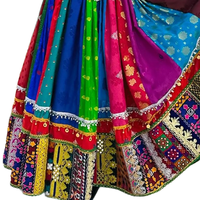 Ensemble de robes maxi en mousseline de soie vintage afghane unie, écologique, respirante, multicolores pour femmes, idéale pour les mariages et les fêtes, style Kuchi