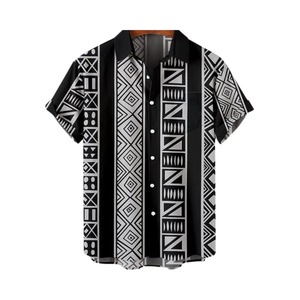 เสื้อโปโลผู้ชายลายทางลำลองลายดอกไม้สังคมย้อนยุคแฟชั่นการพิมพ์2025 idols - Product Image 5