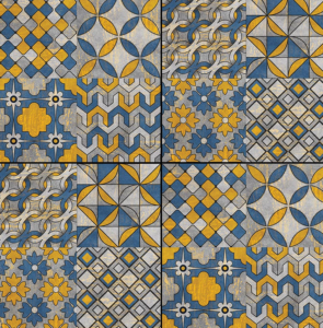 Carreaux muraux mats de la série marocaine 600x600mm Carreaux vitrifiés antidérapants pour sol intérieur pour centre commercial - Product Image 5