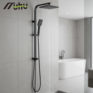 Colonne de <span class=keywords><strong>douche</strong></span> complète pour projets de rénovation hôtelière, avec <span class=keywords><strong>pommeau</strong></span> de <span class=keywords><strong>douche</strong></span> pluie, sans robinetterie, prix usine ODM - Product Image 1