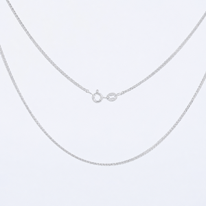 Collier chaîne <span class=keywords><strong>Chopin</strong></span> facetté en argent sterling 925 plaqué or rose 0,2 mm 45 cm 1,19 g avec fermoir à ressort - Product Image 2