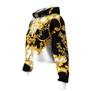 Top corto de sublimación para mujer, el mejor Material de alta calidad, Sudadera con capucha de manga larga, transpirable, sostenible, superventas, Sudadera con capucha para mujer - Product Image 5