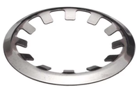 External Self-Locking Push-On Retaining Ring Stainless Steel 1/2in ID Zinc Plated 44-52 HRC Hardness 0.054in Thickness