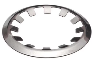 Anillo de Retención Externo Autoblocante de Acero Inoxidable, 1/2 pulg. de Diámetro Interior, Galvanizado en Zinc, Dureza 44-52 HRC, Grosor de 0.054 pulg. - Product Image 1
