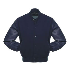 Chaqueta Varsity Unisex de Lana de Color Sólido, Transpirable, Reversible, Estilo Urbano, Ligera y Moderna para Invierno - Product Image 3