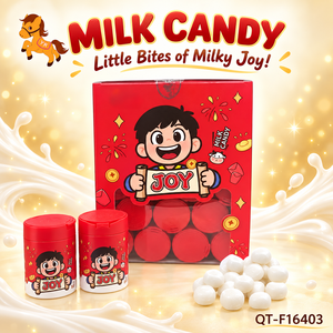 Caramelos Duros con Sabor a Leche Deliciosos y Populares, Caramelos en Tabletas Halal, Personalización OEM para Importadores y Mayoristas - Product Image 1