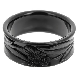 Bracelet manchette tendance en acrylique bleu de qualité supérieure avec clous plaqués or, bijou unisexe pour femme, idéal pour les mariages et les fêtes - Product Image 3