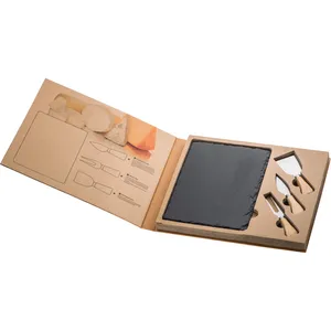 Set di Utensili per Formaggio Personalizzati Viola con Gadget in Ardesia - Product Image 3