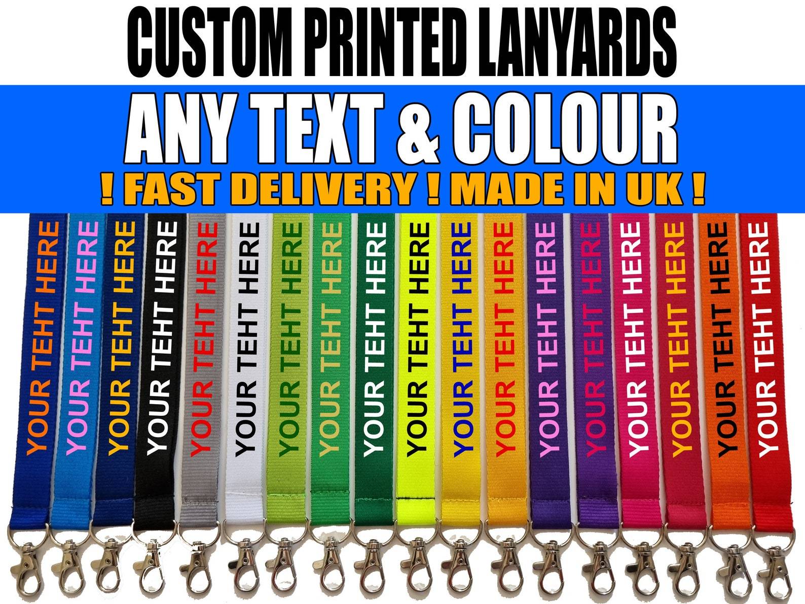 Phcase Promotional Custom Printed Neck Strap Polyester Phone Lanyards With Logo Custom Image 4
