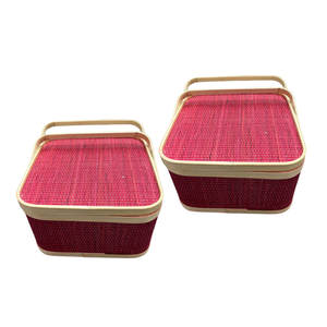 Produit de vente chaude Améliorez votre présentation de cadeau avec un panier en bambou exquis et respectueux de l'environnement - Product Image 1