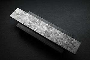 Billets droits en acier Damas pour la travail des métaux, 12 pouces x 2 pouces x 4 mm, matériau en acier durable, motif premium - Product Image 1