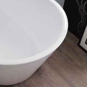 Baignoire autoportante en acrylique blanc ANITA 180CM – Produit de qualité supérieure - Product Image 5