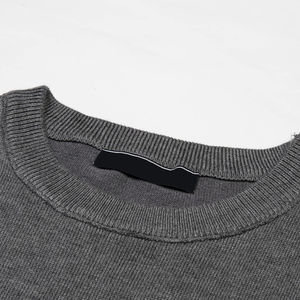 Nouveauté Automne Pulls décontractés pour hommes à col rond Teinture unie Personnalisé Haute qualité Longueur standard Faible MOQ - Product Image 4