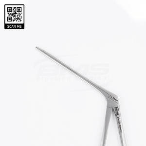 คีมจับเนื้อเยื่อคุณภาพสูง คีมจับเนื้อเยื่อแบบจระเข้ คีมจับเนื้อเยื่อแบบจระเข้สแตนเลส เครื่องมือผ่าตัดหู คอ จมูก ชุดเครื่องมือสำหรับการสอดใส่และถอดชิ้นเนื้อ - Product Image 5