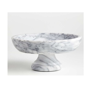 Cuenco de mármol hecho a mano de lujo, Centro de Mesa de Piedra elegante para mesa de comedor del Hogar personalizado para servir aperitivos, decoración de ensalada de frutas - Product Image 4