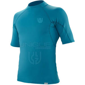 Último diseño Venta caliente Mangas cortas Rash Guard Cómodo Rash Guard Running Wear Rash Guard - Product Image 3