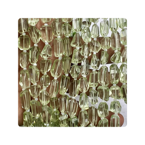 Cuentas facetadas de cuarzo amatista verde Natural de 8 pulgadas al por mayor de alta calidad para la fabricación de joyas recién llegado tamaño de 10-12mm - Product Image 6