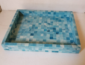 Vase de table rectangulaire décoratif en bois naturel incrusté d'os, artisanal, de haute qualité, personnalisé, style Art déco, pour la maison - Product Image 5