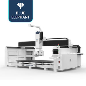 Scie à pont en pierre Blue Elephant CNC 3220, machine à découper les carreaux de marbre à 45 degrés pour la fabrication de pierres tombales - Product Image 1