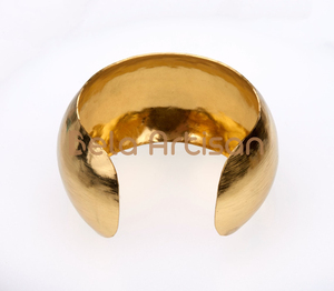 Handmade Wide Brass Cuff Bracelet Vintage Artisan <b>Jewelry</b> for Party for Wholesale Buyers or Earrings - Product Image 6