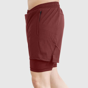 Séchage rapide Polyester grande taille Oem Logo personnalisé Sports casual Shorts de plage pour hommes en stock Gym Mesh Running Pants Shorts pour hommes - Product Image 3