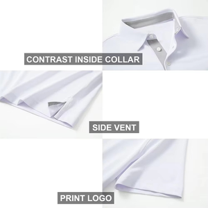 Vente en gros Polo de golf de performance sportive unisexe avec logo personnalisé polo de golf à manches courtes imprimé vierge pour hommes - Product Image 5