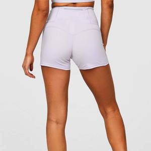 "Pantalones cortos para correr de 4 pulgadas de altura para mujer de moda-Cintura alta y elásticos-Ideal para entrenamiento y ropa informal" - Product Image 3