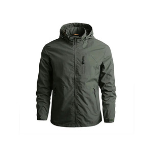 Chaqueta cortavientos de secado rápido ajustada a la moda para hombre, chaqueta de lona extraíble para deportes de Montañismo al aire libre, soporte impermeable - Product Image 2