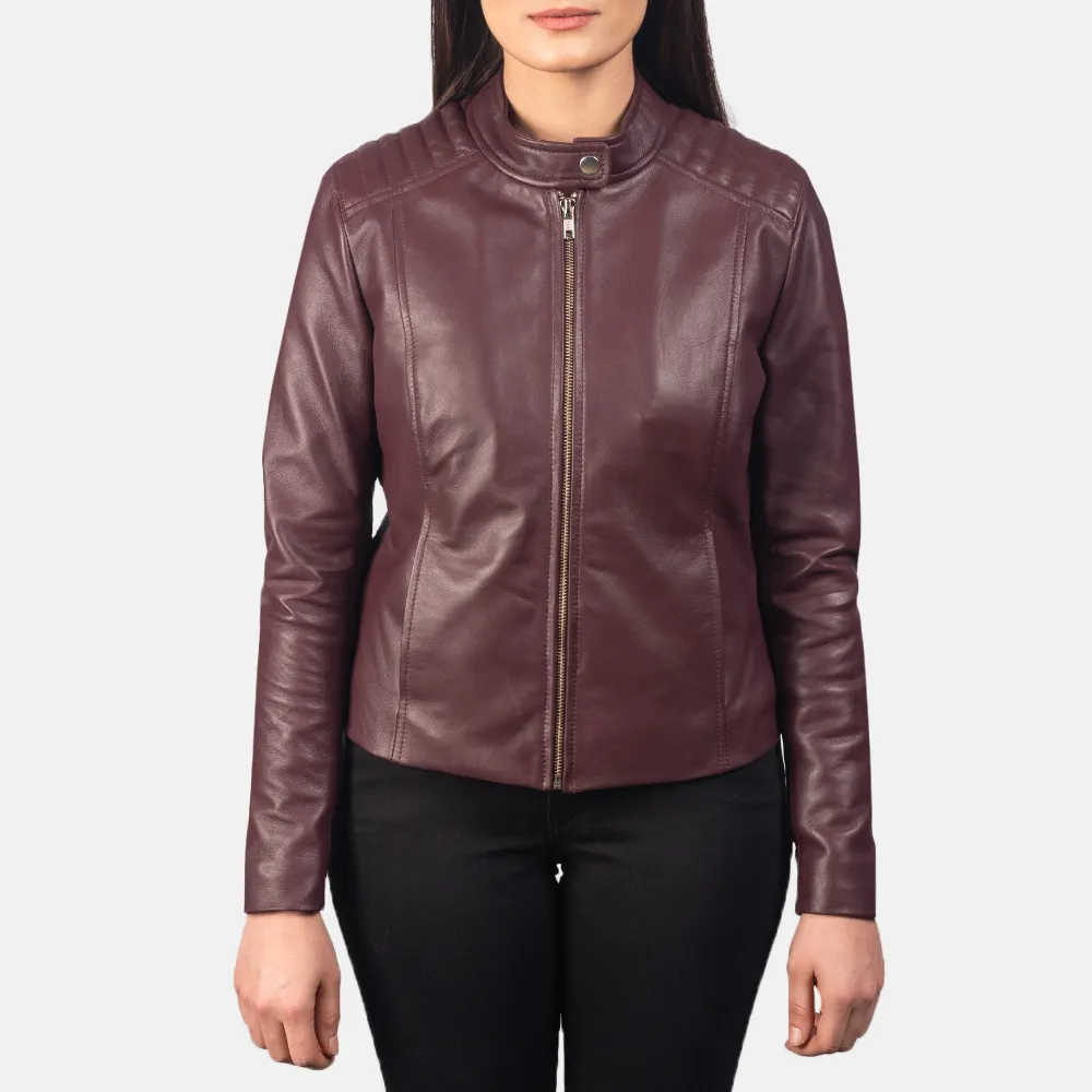 New arrival customized genuine leather pu leather jackets in bulk quantity Cheap price women leather jackets for ladies