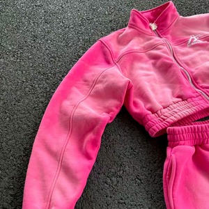 Fabricants de vêtements vente en gros survêtement style vieilli femmes survêtements à manches longues à capuche et pantalon femmes ensemble streetwear - Product Image 6