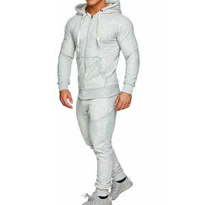 Ropa Deportiva de gimnasio para hombre, chándal de dos piezas para entrenamiento de lana - Product Image 2