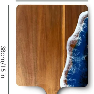 Exports Quality Epoxy Wood Cutting Board with Premium Craftsmanship Designer Wood Resin Chopping Board for <b>Kitchen</b> and Gift - Product Image 1