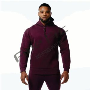 Sudadera básica informal para hombre, sudadera cómoda de mezcla de algodón para uso diario, estilo callejero, holgada, para invierno - Product Image 2