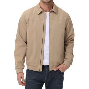 OEM personalizado chaquetas de los hombres Streetwear ligero Casual Zip up cuello Bomber rompevientos Parker chaqueta de golf para los hombres - Product Image 1