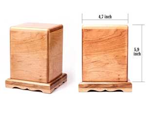 Wood Pet Urn <b>For</b> <b>Ashes</b> Dog Cat <b>Box</b> Personalized Cremation Casket Engraved Bespoke Small Medium Large - Product Image 2